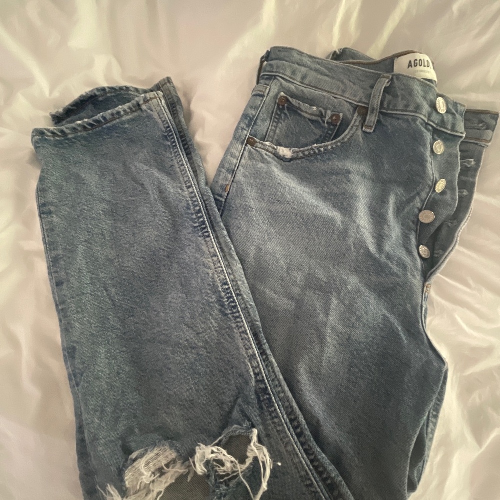 Agolde Riley High Rise Straight Crop